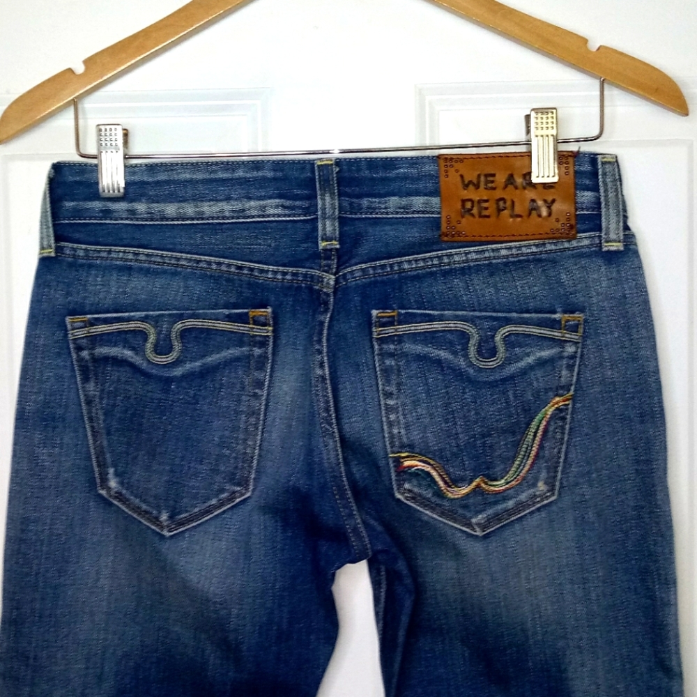 New We Are Replay Amanda Straight Leg Jeans Size 28